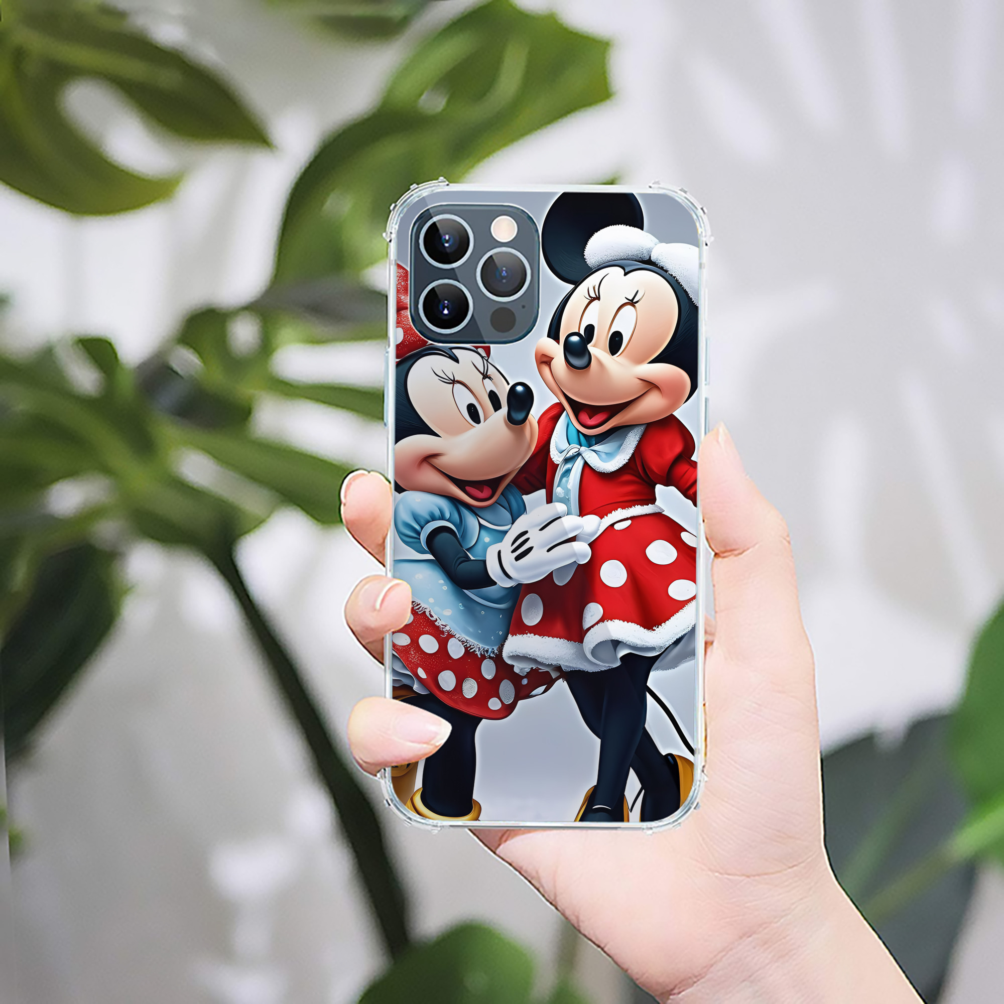 （画像用） ミッキーマウス Mickey Mouse 【iPhone 12シリーズ対応】透明スマホケース（クリアソフトケース）